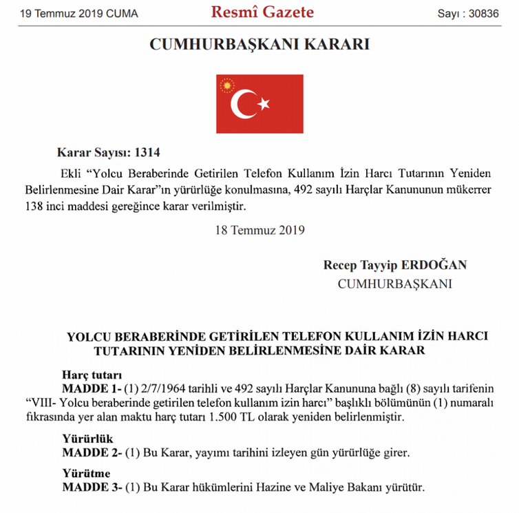 Yurt Dışından Alınan Telefonların IMEI Kayıt Ücreti 1500 Lira Oldu resim: 0