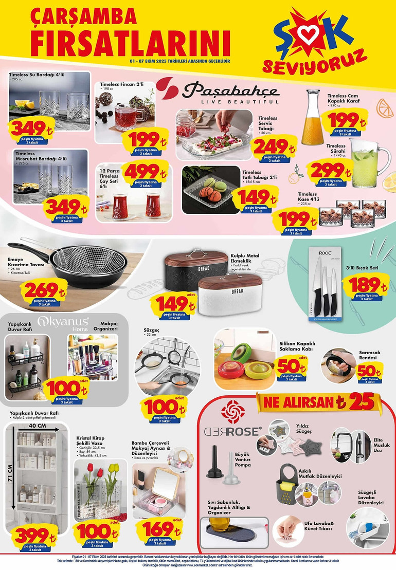 ŞOK 1- 7 Ekim 2025 İndirim Kataloğunu Yayımladı! ŞOK Aktüel Kataloğunda Yine Yok Yok resim: 4