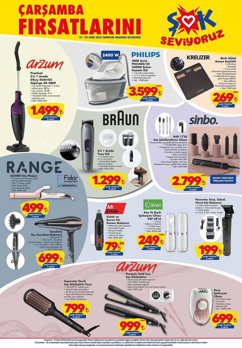 ŞOK 1- 7 Ekim 2025 İndirim Kataloğunu Yayımladı! ŞOK Aktüel Kataloğunda Yine Yok Yok resim: 2