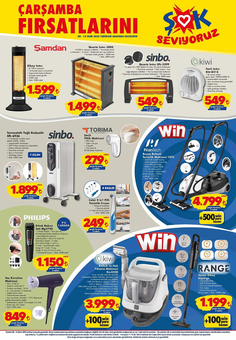 ŞOK 8 Ekim İndirim Kataloğunu Yayınladı! ŞOK'ta Dikey Isıtıcı ve Birçok Üründe Büyük İndirim resim: 3