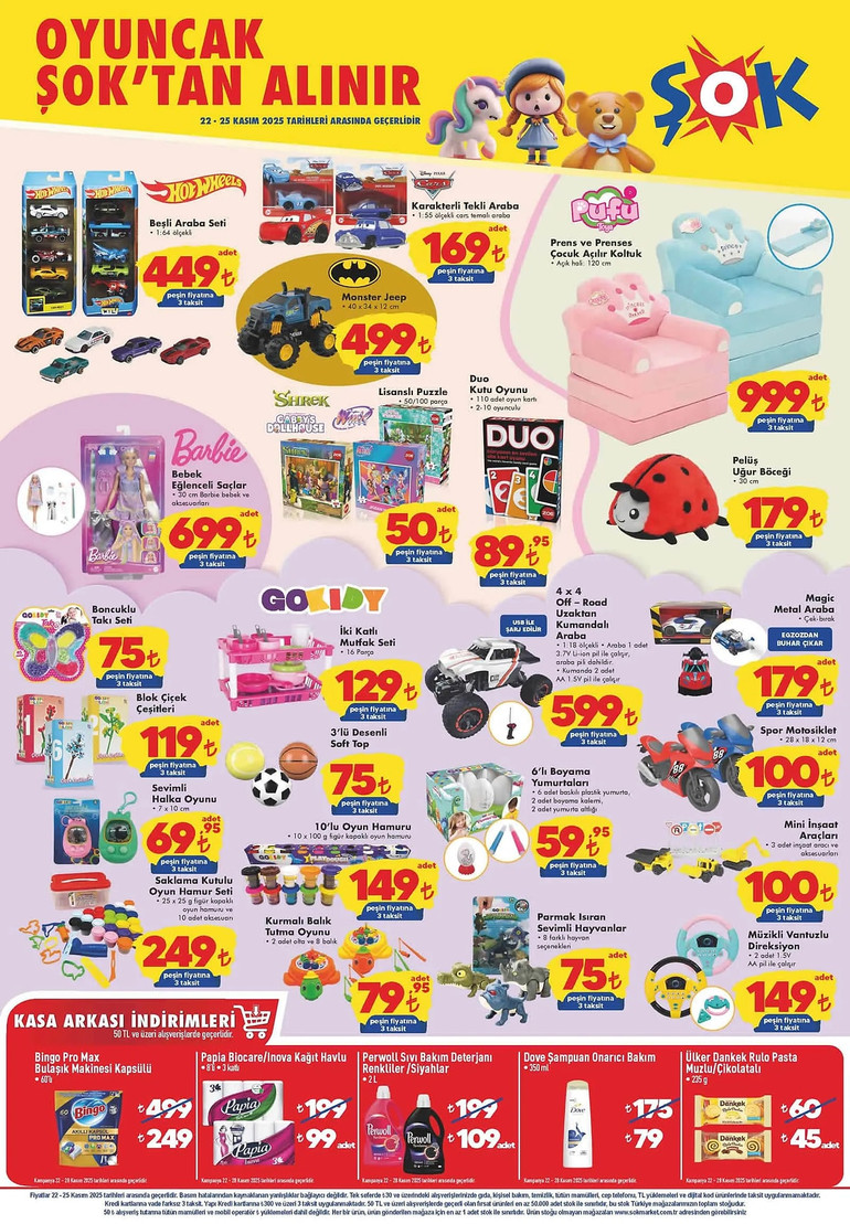 ŞOK 22 – 25 Kasım 2025 İndirim Kataloğunu Yayımladı! ŞOK Aktüel Kataloğunda Yine Yok Yok resim: 1