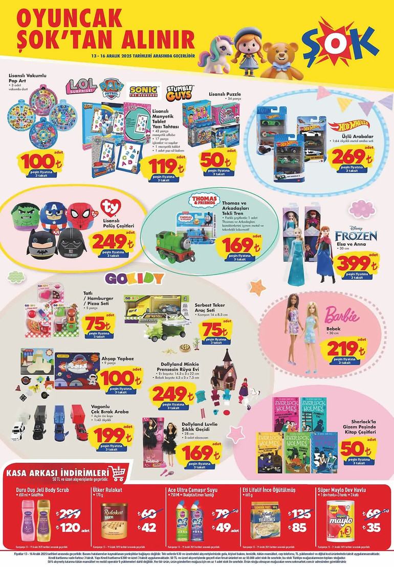 ŞOK 13-16 Aralık 2025 İndirim Kataloğunu Yayımladı! ŞOK Aktüel Kataloğunda Yine Yok Yok resim: 1
