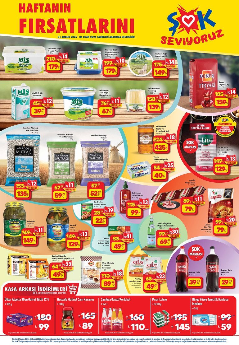 ŞOK 31 Aralık 2025 İndirim Kataloğunu Yayımladı! Bu Hafta ŞOK Aktüel Kataloğunda Yine Yok Yok resim: 0