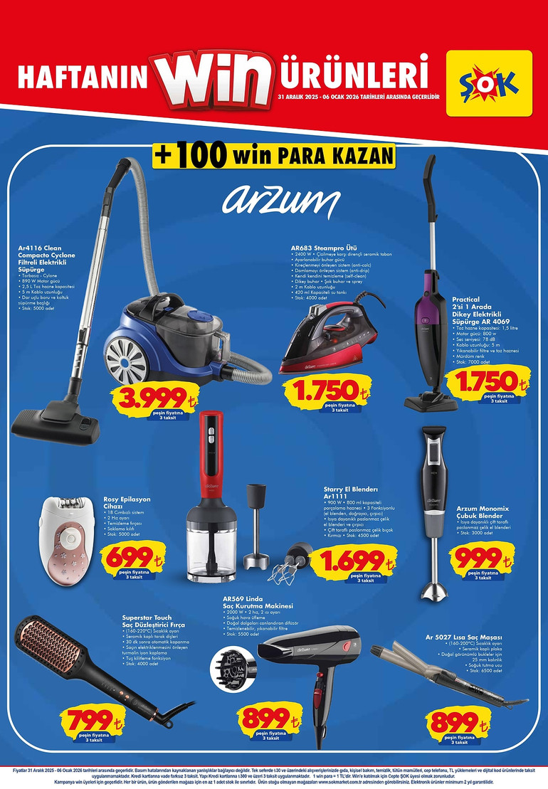 ŞOK 31 Aralık 2025 İndirim Kataloğunu Yayımladı! Bu Hafta ŞOK Aktüel Kataloğunda Yine Yok Yok resim: 5