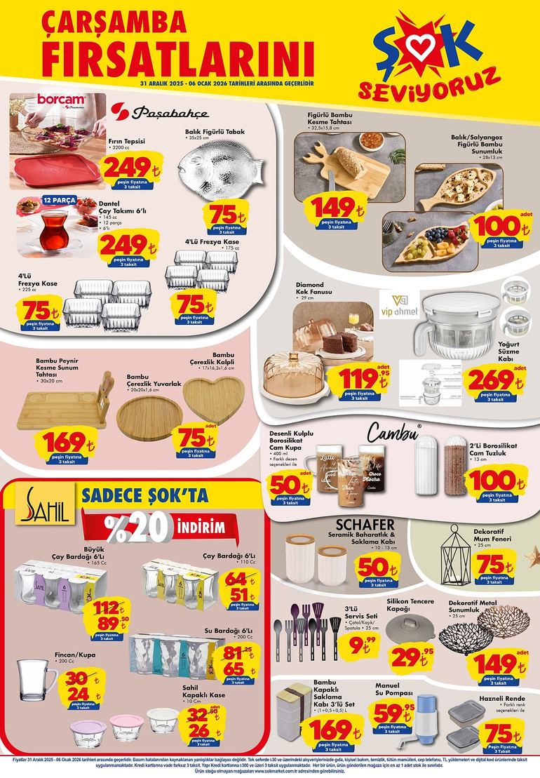 ŞOK 31 Aralık 2025 İndirim Kataloğunu Yayımladı! Bu Hafta ŞOK Aktüel Kataloğunda Yine Yok Yok resim: 2