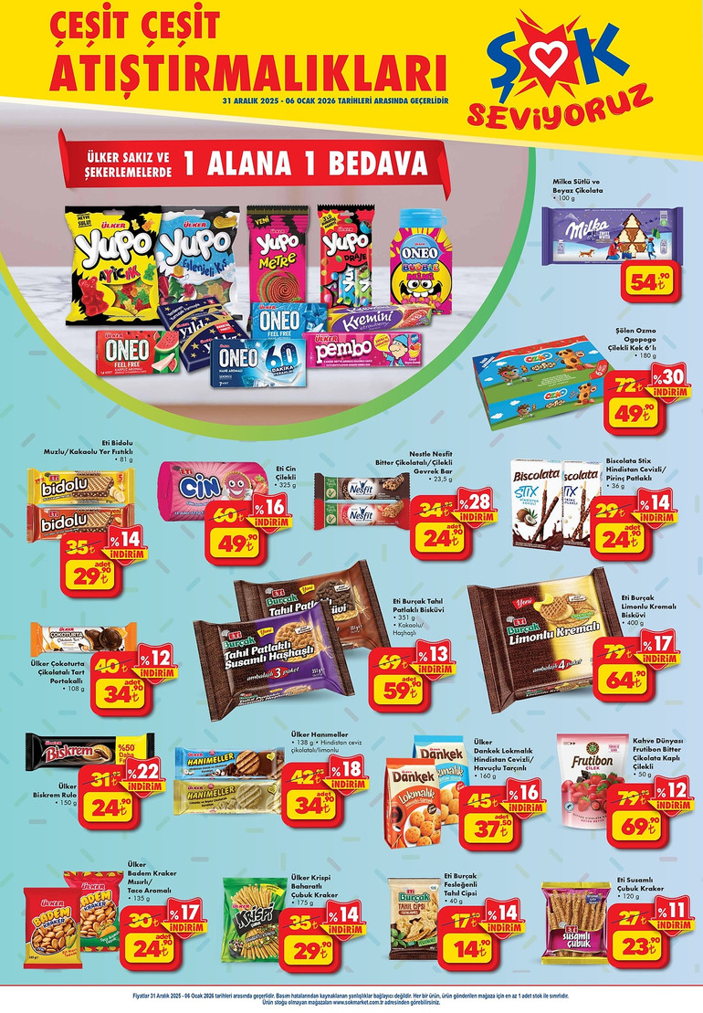 ŞOK 31 Aralık 2025 İndirim Kataloğunu Yayımladı! Bu Hafta ŞOK Aktüel Kataloğunda Yine Yok Yok resim: 1
