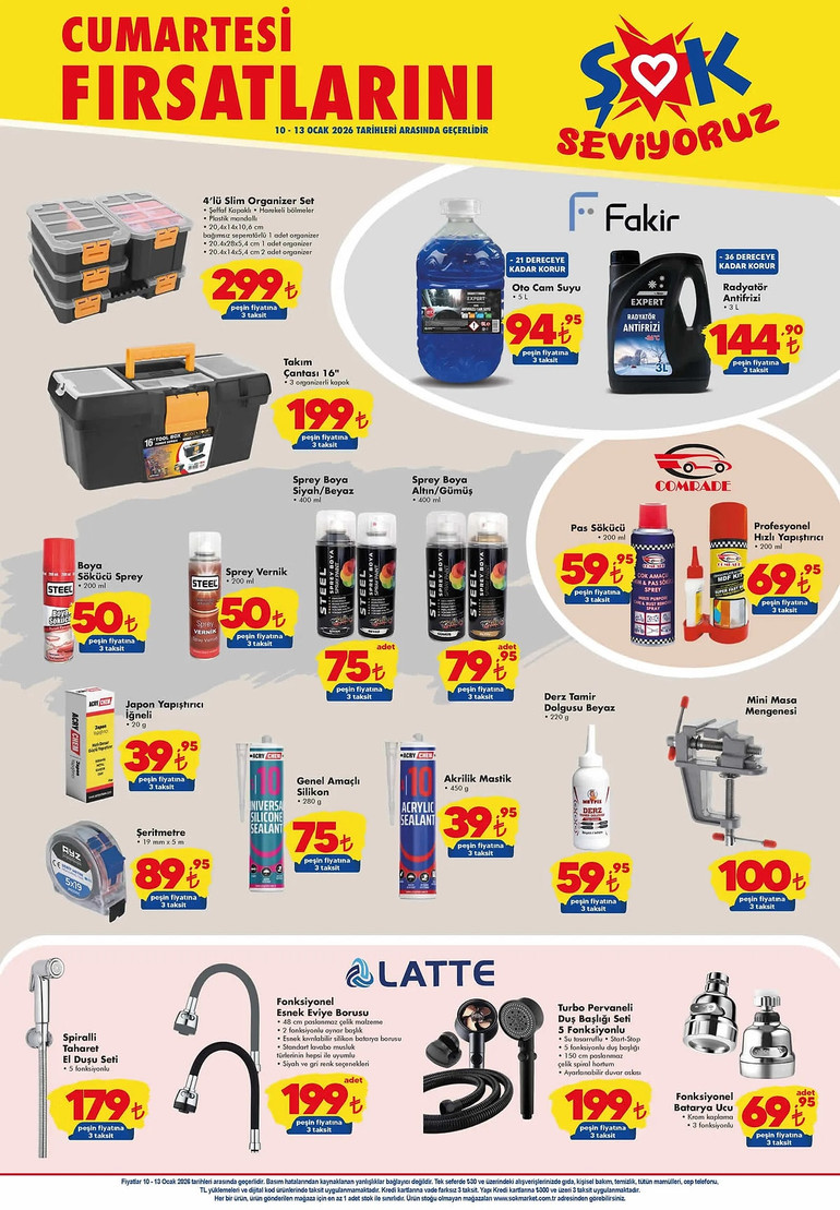 10 - 13 Ocak 2026 ŞOK Aktüel Kataloğu Yayınlandı: Tamirat ve Ev Gereçlerinde Dev İndirim! resim: 1