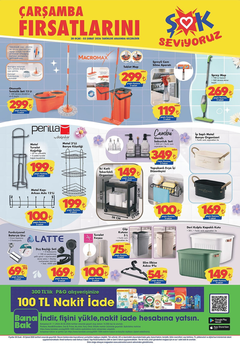 ŞOK 28 Ocak-3 Şubat 2026 İndirim Kataloğunu Yayımladı! ŞOK Aktüel Kataloğunda Yine Yok Yok resim: 2