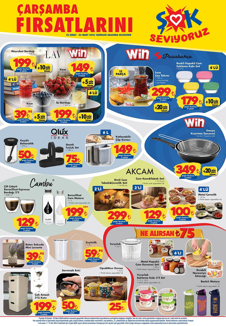 25 Şubat - 3 Mart 2026 İndirimli Ürünler Listesi Belli Oldu! ŞOK Kataloğunda Yok Yok… resim: 2