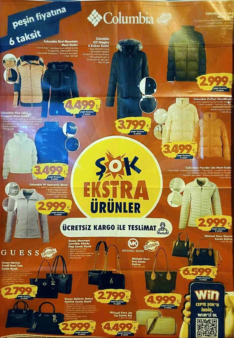 Mont ve kaban ürünlerinde büyük bir indirim başladı! O market altı taksit ile marka kaban satacak! resim: 0