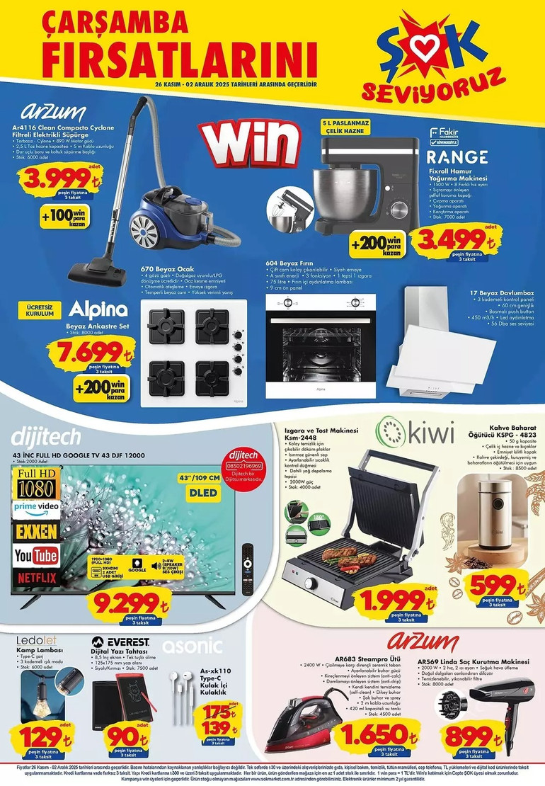 26 Kasım ŞOK Aktüel Katalog: Elektronikten Ev Tekstiline Büyük İndirimler resim: 5