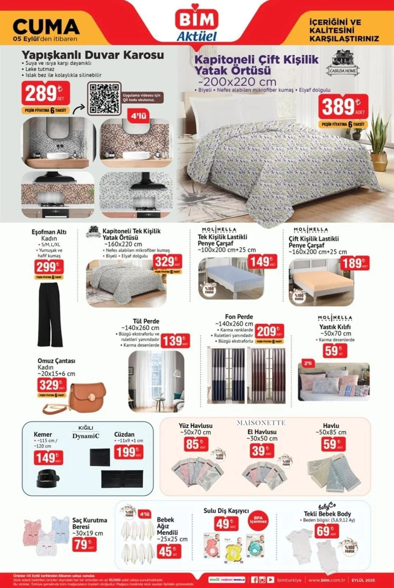 BİM 05 Eylül Cuma 2025 İndirimli Ürün Kataloğunu Yayımlandı! BİM Cuma Kataloğunda Yine Yok Yok... resim: 1