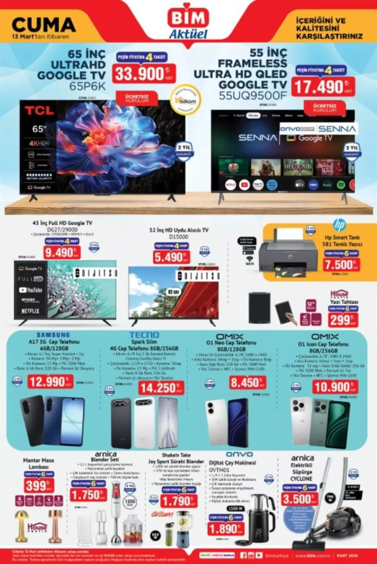 BİM 13 Mart Cuma Aktüel Kataloğu Yayınlandı! Bu Hafta BİM’de Yine Yok Yok... resim: 0
