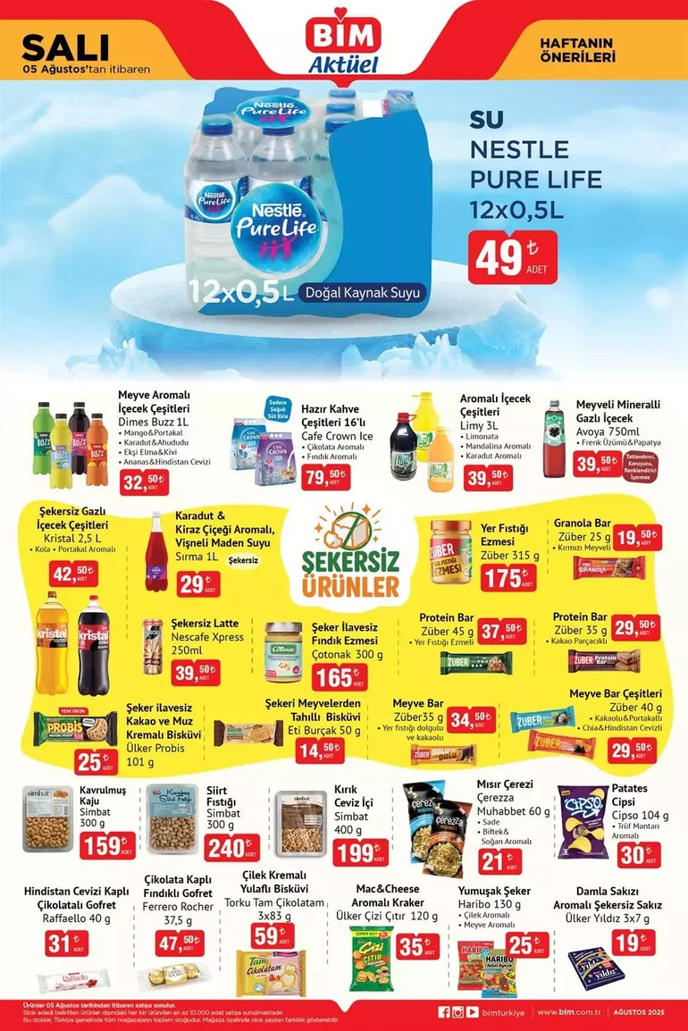 BİM'de İndirim Yağmuru Başladı! BİM 5 Ağustos Salı ve 8 Ağustos Cuma Kataloğunu Yayımladı!  resim: 1