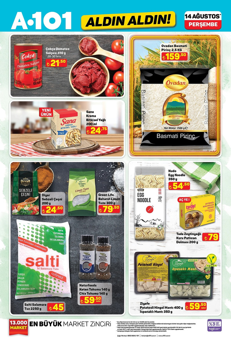 A101 Fırsat Kataloğunu Yayınladı! İşte A101'in Aldın Aldın14 Ağustos 2025 Kataloğu resim: 0