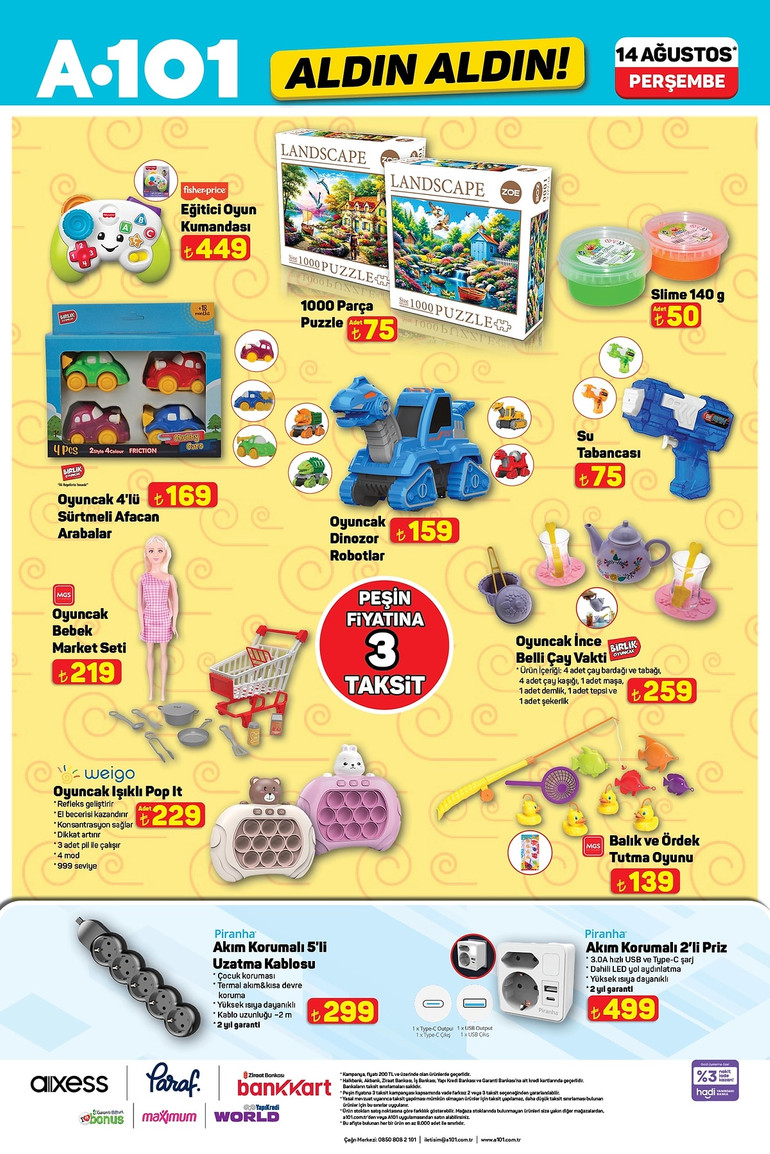 A101 Fırsat Kataloğunu Yayınladı! İşte A101'in Aldın Aldın14 Ağustos 2025 Kataloğu resim: 10