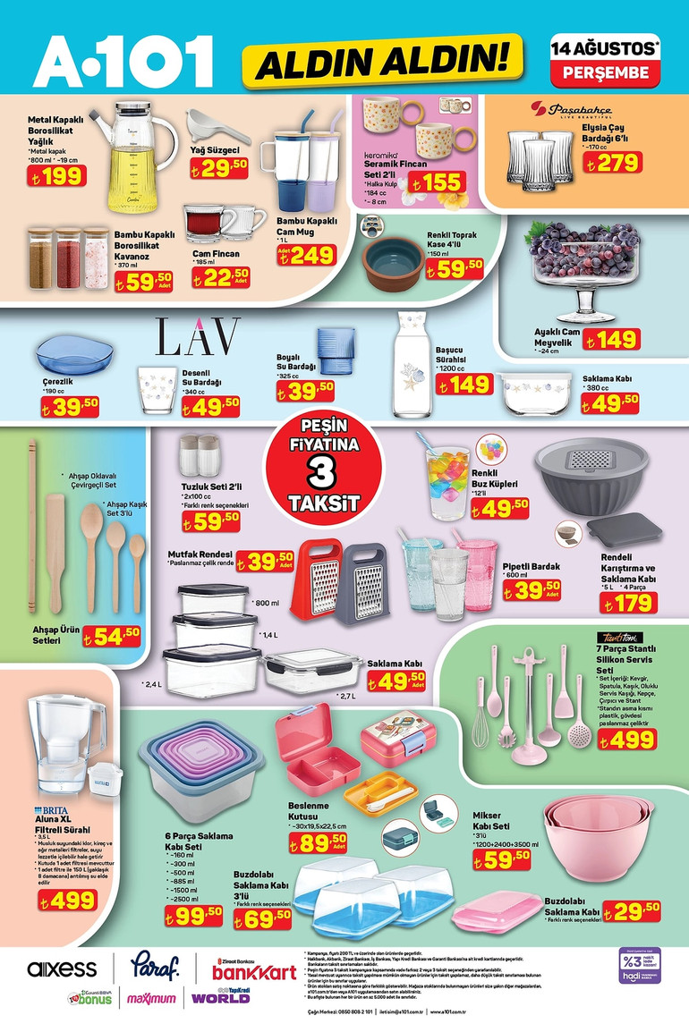 A101 Fırsat Kataloğunu Yayınladı! İşte A101'in Aldın Aldın14 Ağustos 2025 Kataloğu resim: 11