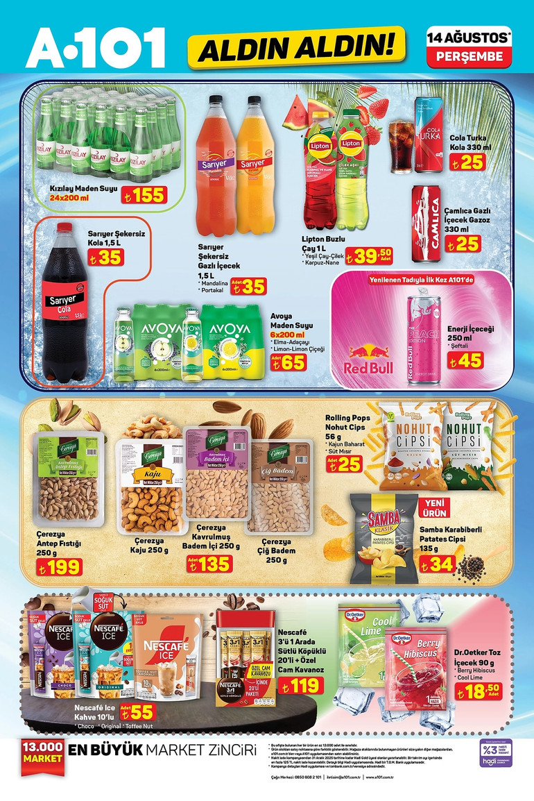 A101 Fırsat Kataloğunu Yayınladı! İşte A101'in Aldın Aldın14 Ağustos 2025 Kataloğu resim: 1