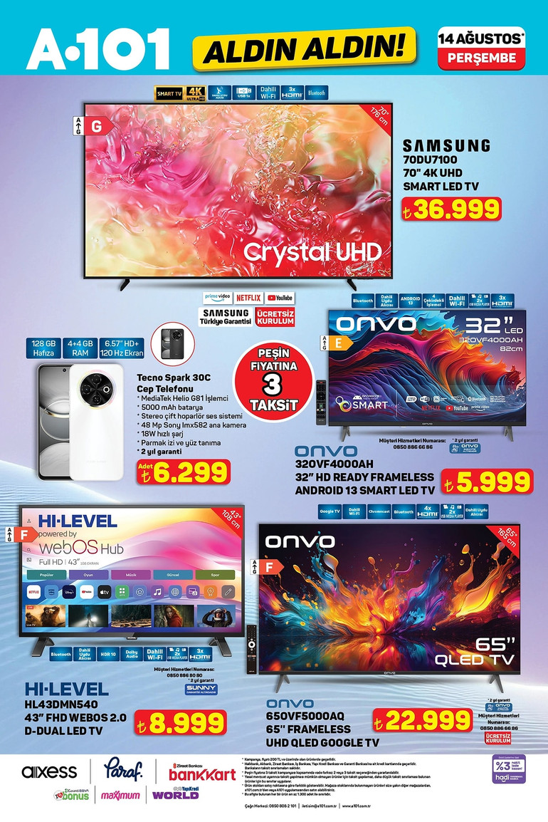 A101 Fırsat Kataloğunu Yayınladı! İşte A101'in Aldın Aldın14 Ağustos 2025 Kataloğu resim: 3