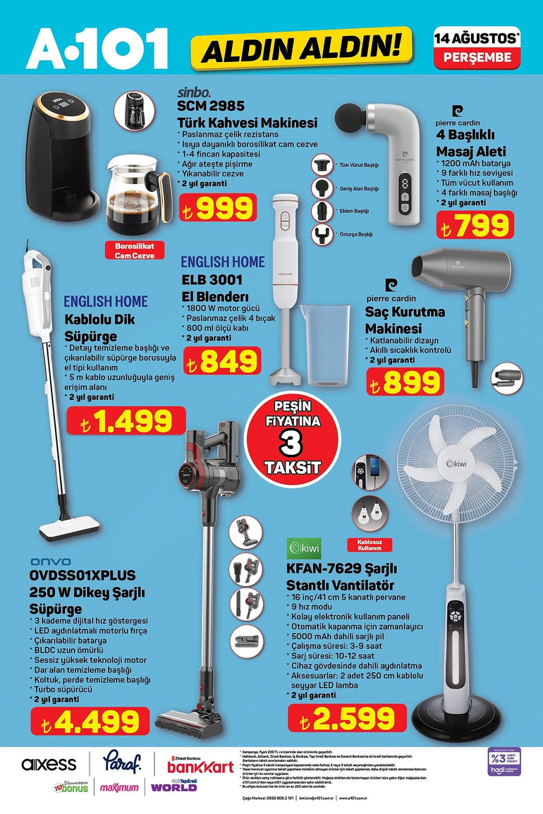 A101 Fırsat Kataloğunu Yayınladı! İşte A101'in Aldın Aldın14 Ağustos 2025 Kataloğu resim: 6
