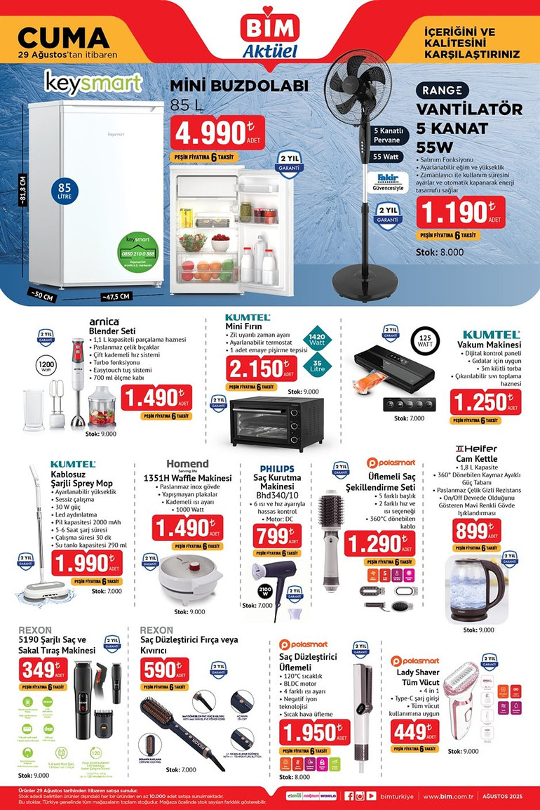 BİM 29 Ağustos Cuma Aktüel Ürünler İndirim Kataloğunu Yayımladı! Listede Yok Yok... resim: 4