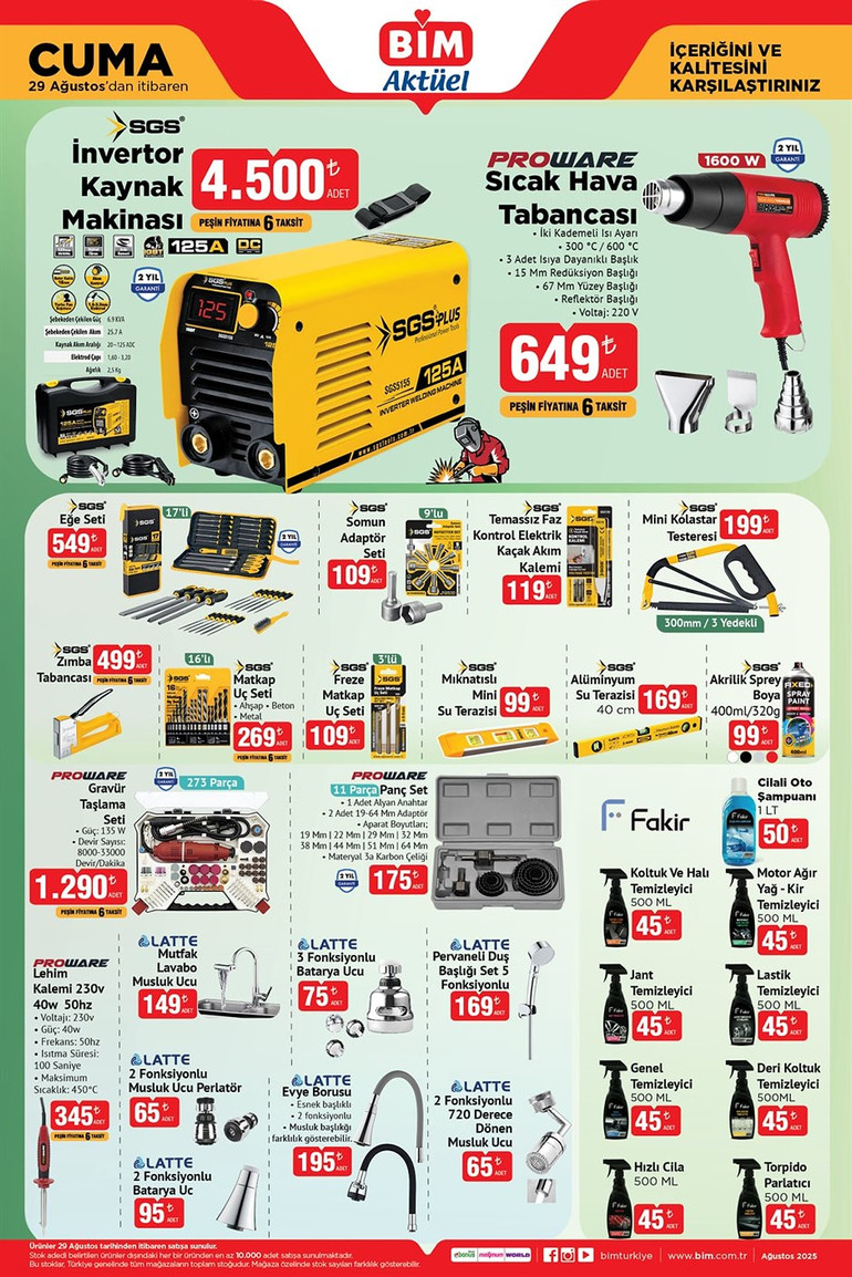 BİM 29 Ağustos Cuma Aktüel Ürünler İndirim Kataloğunu Yayımladı! Listede Yok Yok... resim: 5