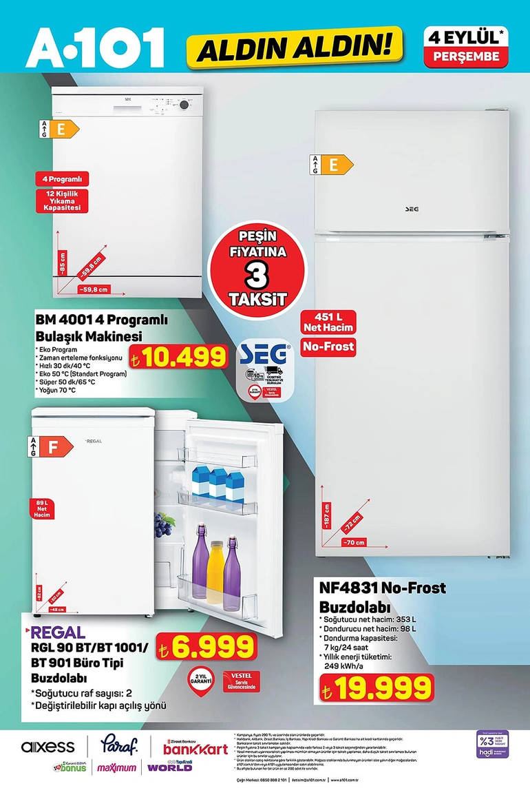 A101 Aldın Aldın 4 Eylül 2025 Fırsat Kataloğu Yayında! İşte A101'in İndirimli Ürünler Listesi... resim: 1