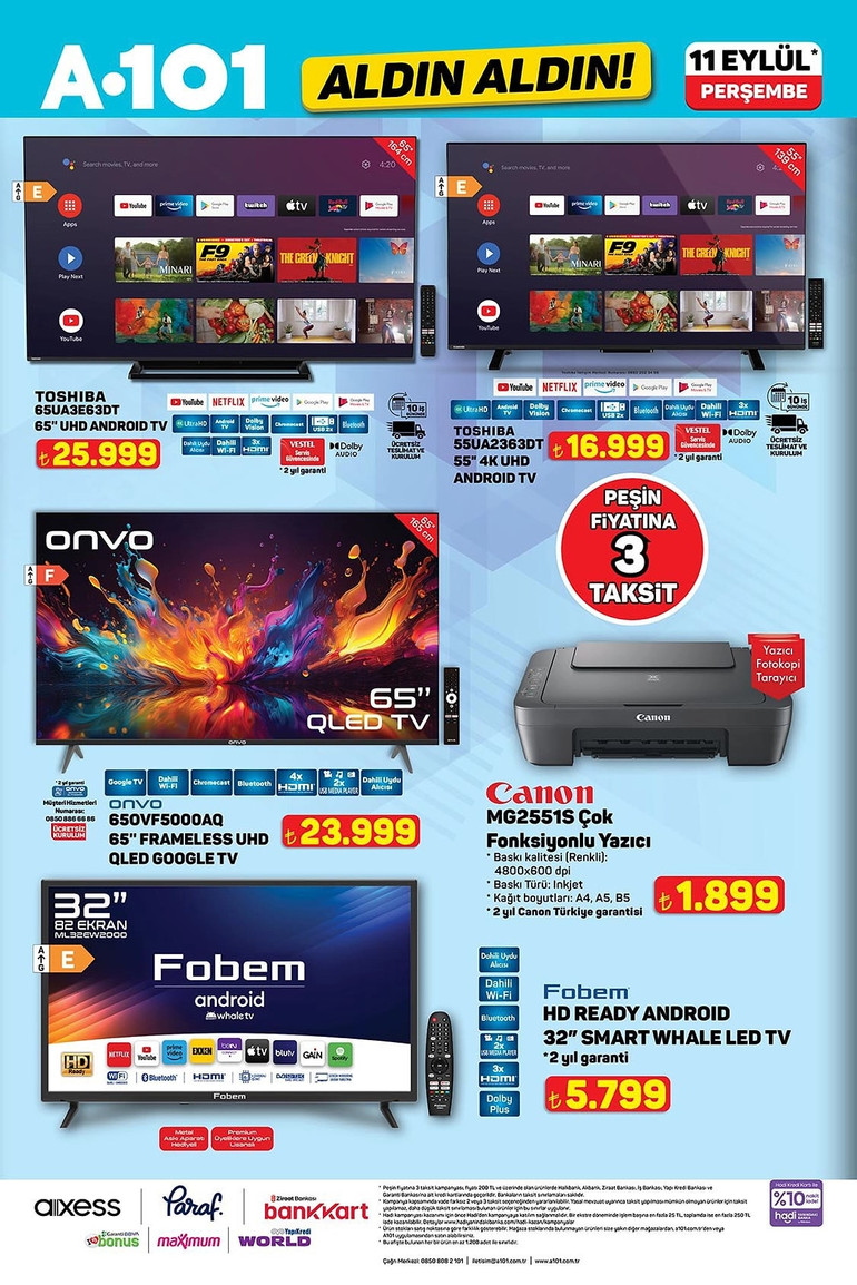 A101 Yeni Fırsat Kataloğunu Yayımladı: İşte A101 Aldın Aldın11 Eylül 2025 A101 Kataloğu… resim: 9