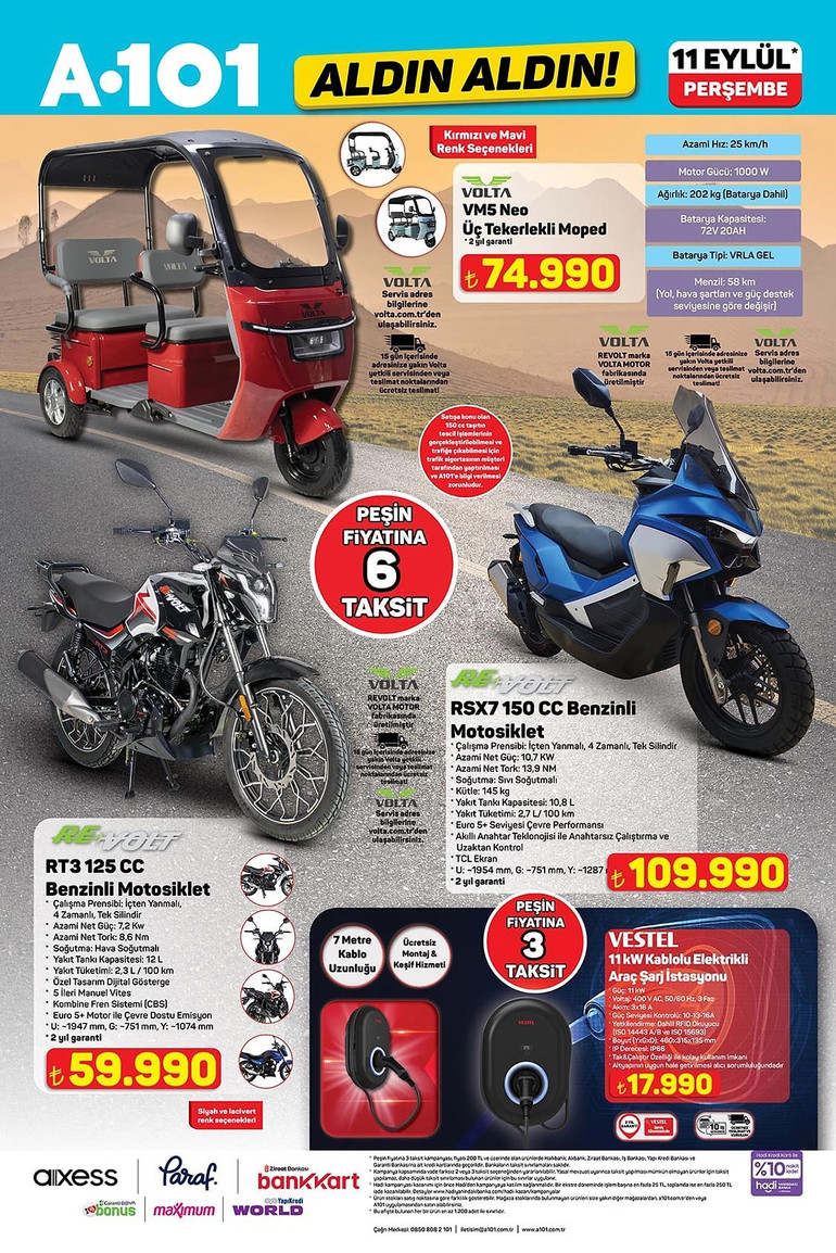 A101 Yeni Fırsat Kataloğunu Yayımladı: İşte A101 Aldın Aldın11 Eylül 2025 A101 Kataloğu… resim: 8
