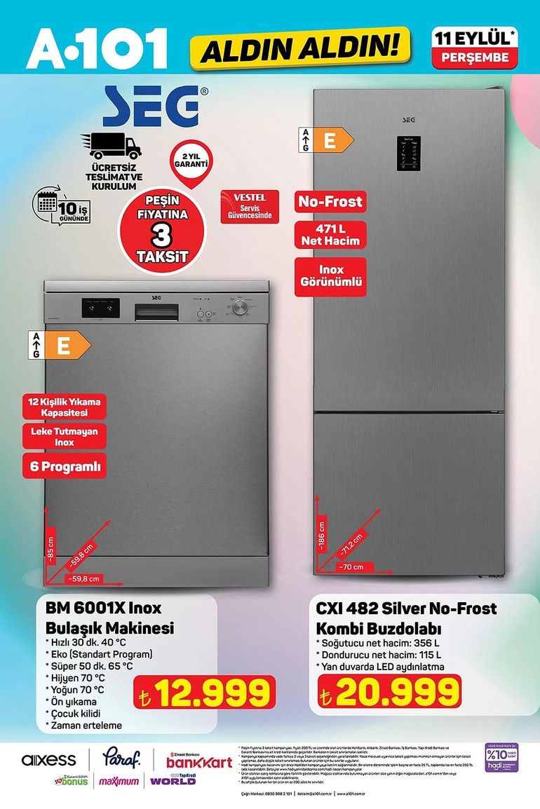 A101 Yeni Fırsat Kataloğunu Yayımladı: İşte A101 Aldın Aldın11 Eylül 2025 A101 Kataloğu… resim: 11