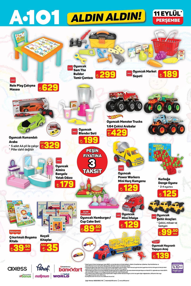 A101 Yeni Fırsat Kataloğunu Yayımladı: İşte A101 Aldın Aldın11 Eylül 2025 A101 Kataloğu… resim: 2