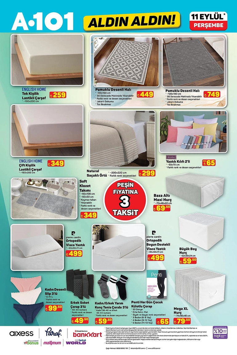 A101 Yeni Fırsat Kataloğunu Yayımladı: İşte A101 Aldın Aldın11 Eylül 2025 A101 Kataloğu… resim: 3