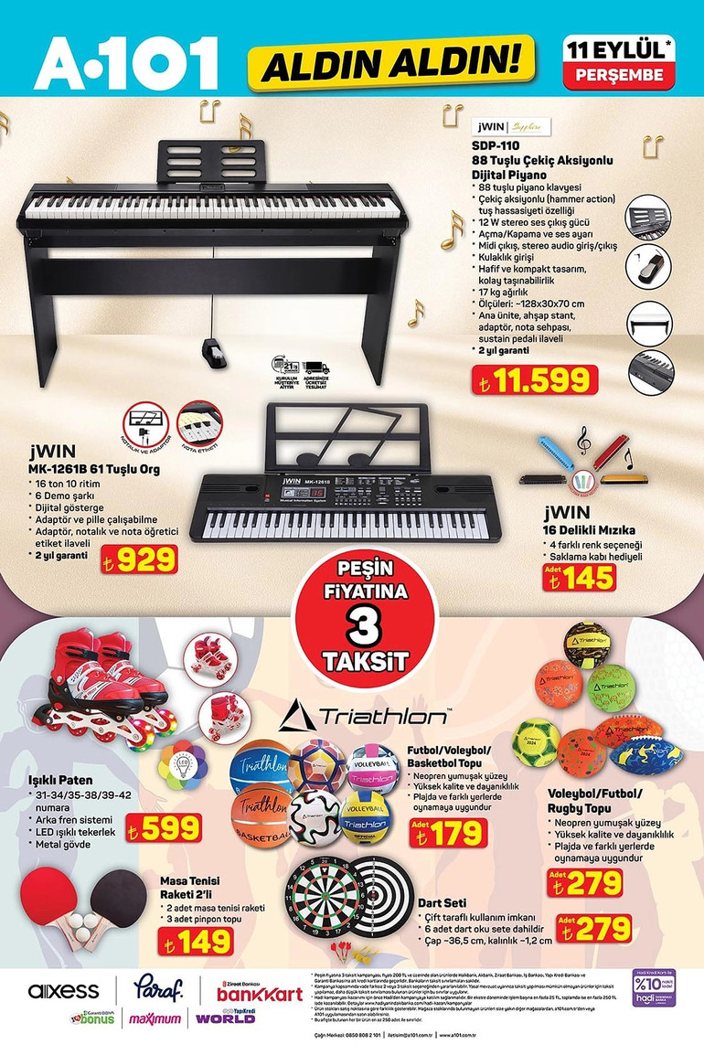 A101 Yeni Fırsat Kataloğunu Yayımladı: İşte A101 Aldın Aldın11 Eylül 2025 A101 Kataloğu… resim: 5