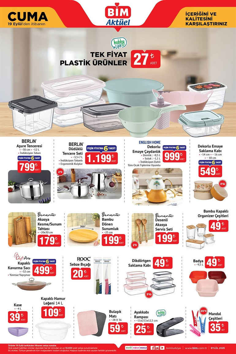 BİM 19 Eylül Cuma Kataloğu Yayında! Pek Çok Ürün, Cazip Fiyatlarla Cuma Günü Raflarda Yerini Alacak resim: 6