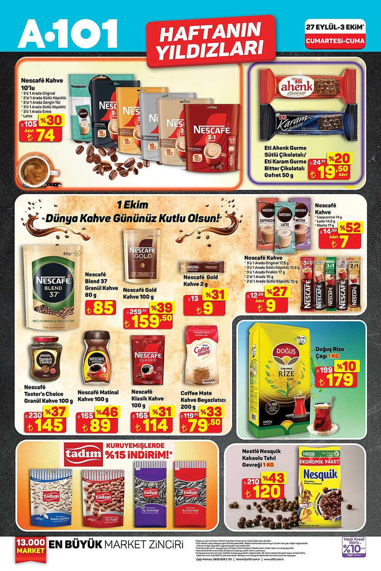 A101 Aldın Aldın 27 Eylül - 3 Ekim 2025 İndirim Kataloğu Yayımlandı! resim: 2