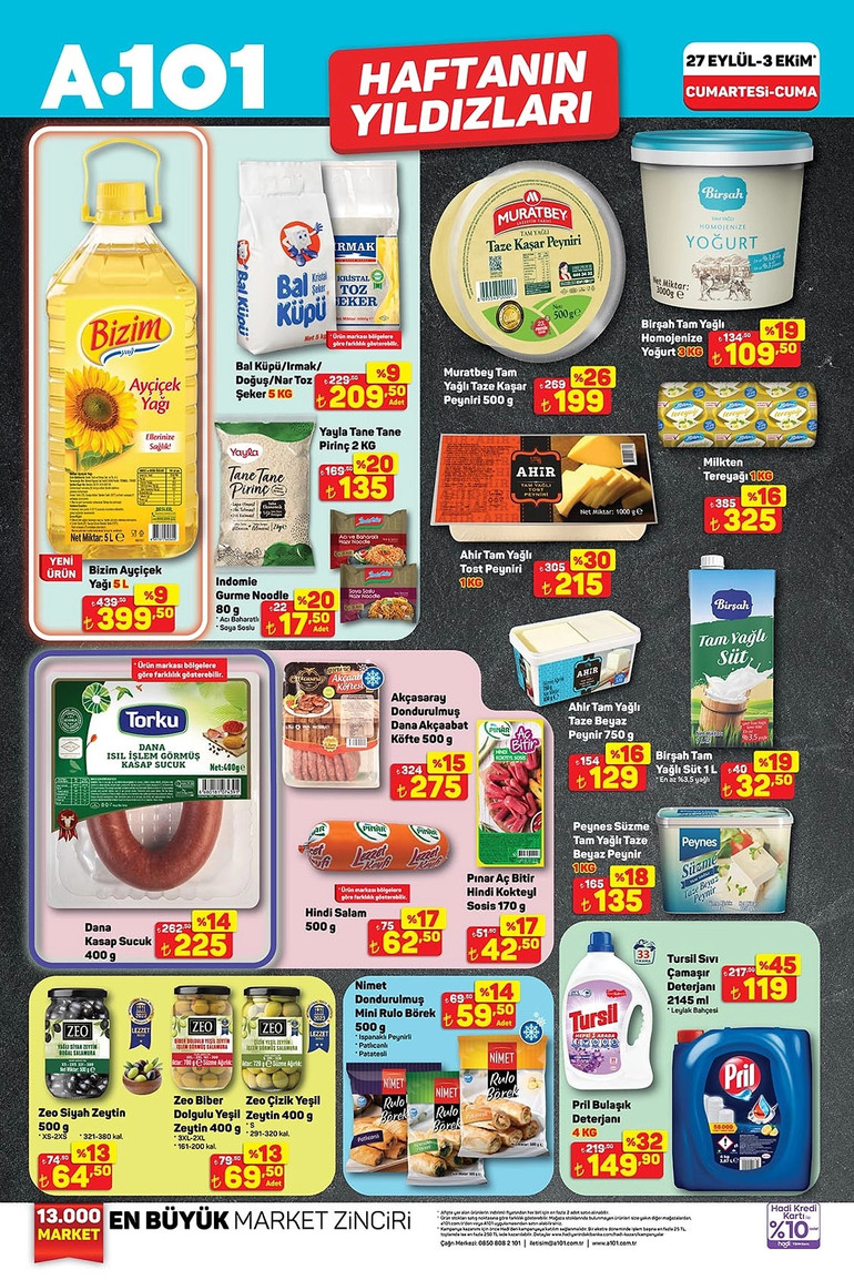 A101 Aldın Aldın 27 Eylül - 3 Ekim 2025 İndirim Kataloğu Yayımlandı! resim: 1