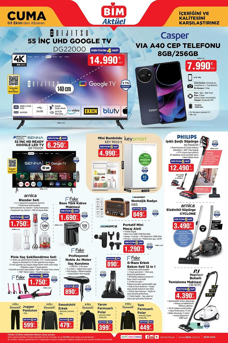 BİM marketlerinde Teknoloji Rüzgarı Başlıyor: İşte BİM 3 Ekim 2025 Cuma Aktüel İndirim Kataloğu resim: 3