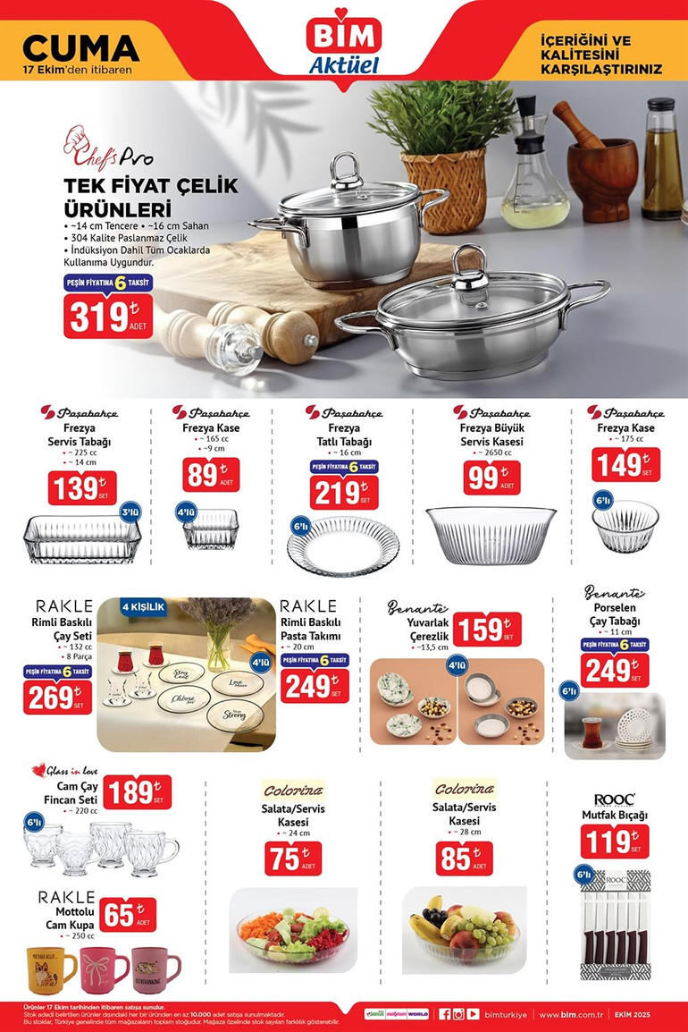 BİM 17 Ekim Cuma Gününe Özel BİM İndirim Kataloğunu Yayımladı: BİM Cuma Aktüel Kataloğunda Yok Yok resim: 4