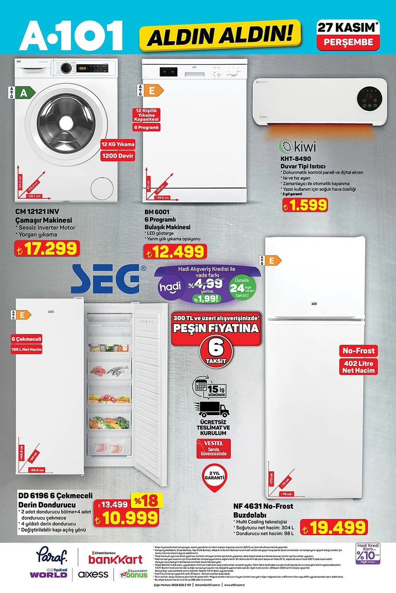 A101 Yeni Fırsat Kataloğunu Yayımladı: İşte A101 Aldın Aldın 27 Kasım 2025 A101 Kataloğu… resim: 1