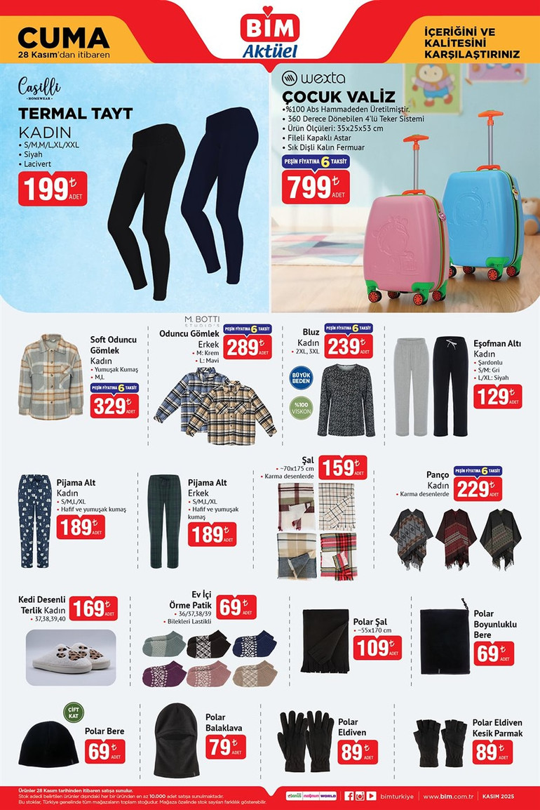 BİM 28 Kasım 2025 Cuma İndirim Kataloğunu Yayımladı! BİM Aktüel Kataloğunda Yine Yok Yok resim: 3