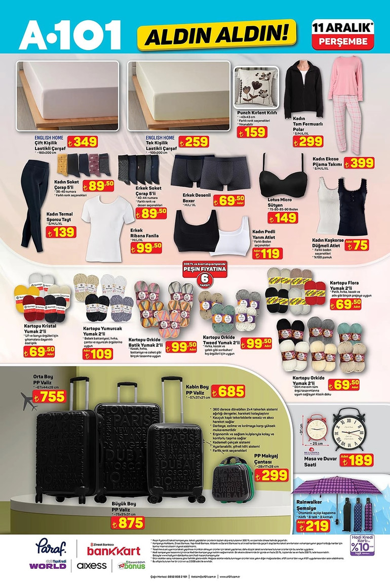 A101 Yeni Fırsat Kataloğunu Yayımladı: İşte A101 Aldın Aldın 11 Aralık 2025 A101 Kataloğu… resim: 9