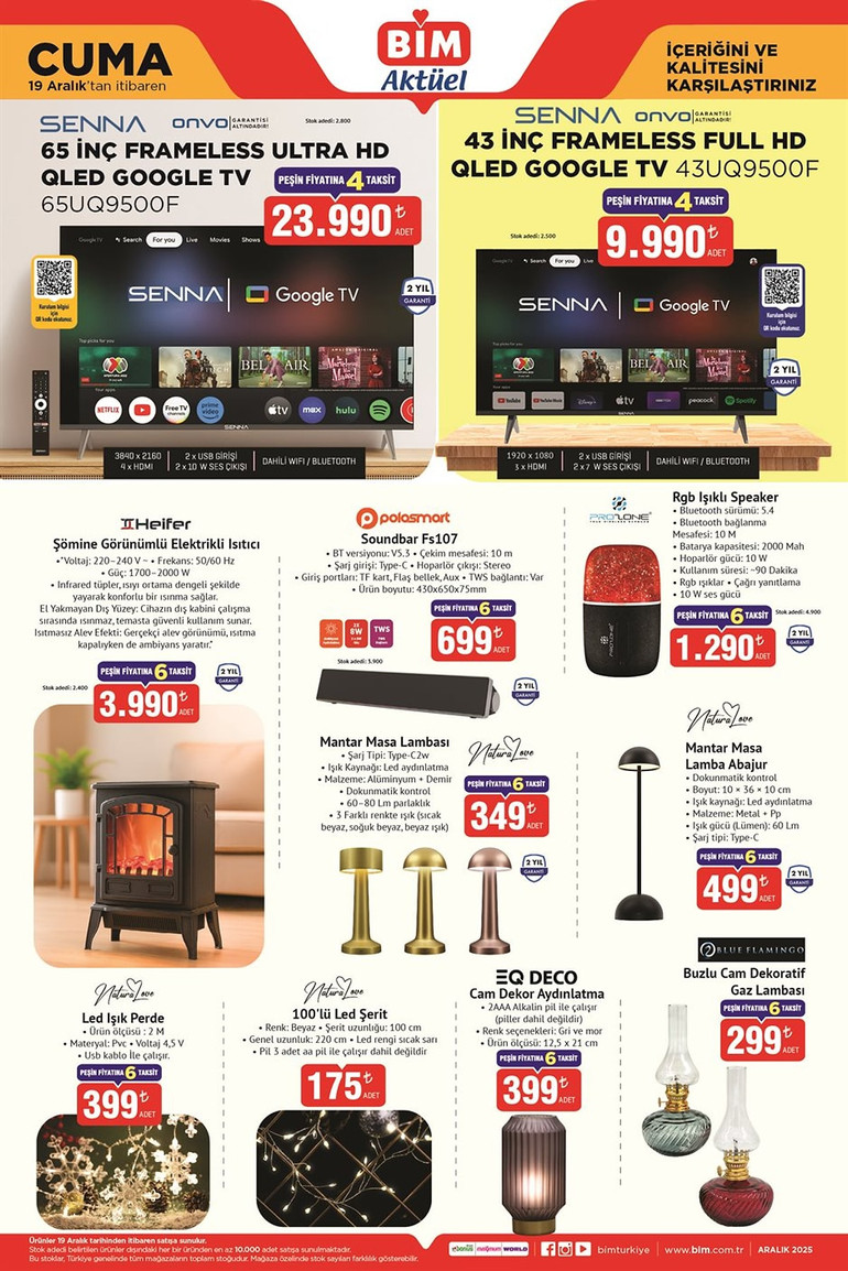 BİM İndirim Kataloğunu Yayımladı! İşte BİM 19 Aralık 2025 Cuma BİM Aktüel Kataloğu... resim: 0