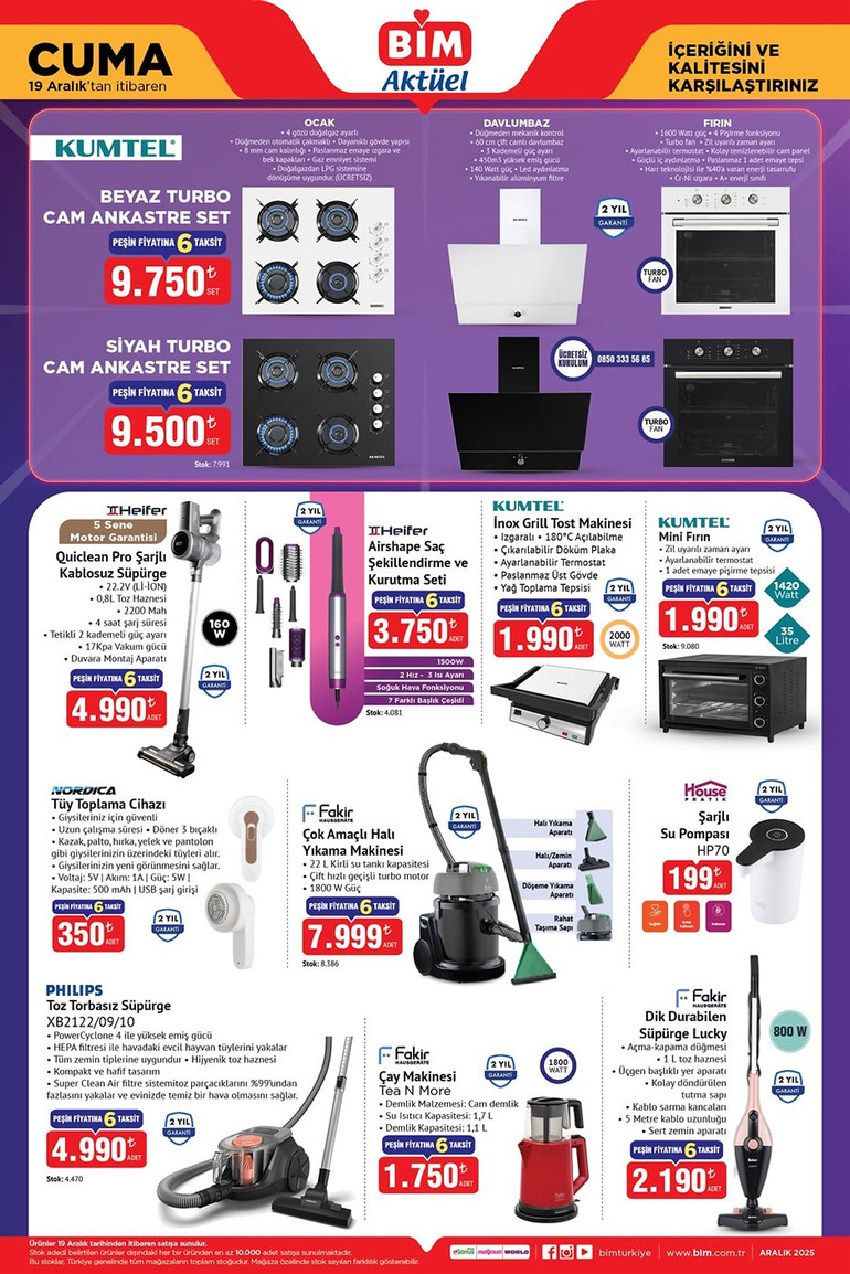 BİM İndirim Kataloğunu Yayımladı! İşte BİM 19 Aralık 2025 Cuma BİM Aktüel Kataloğu... resim: 1