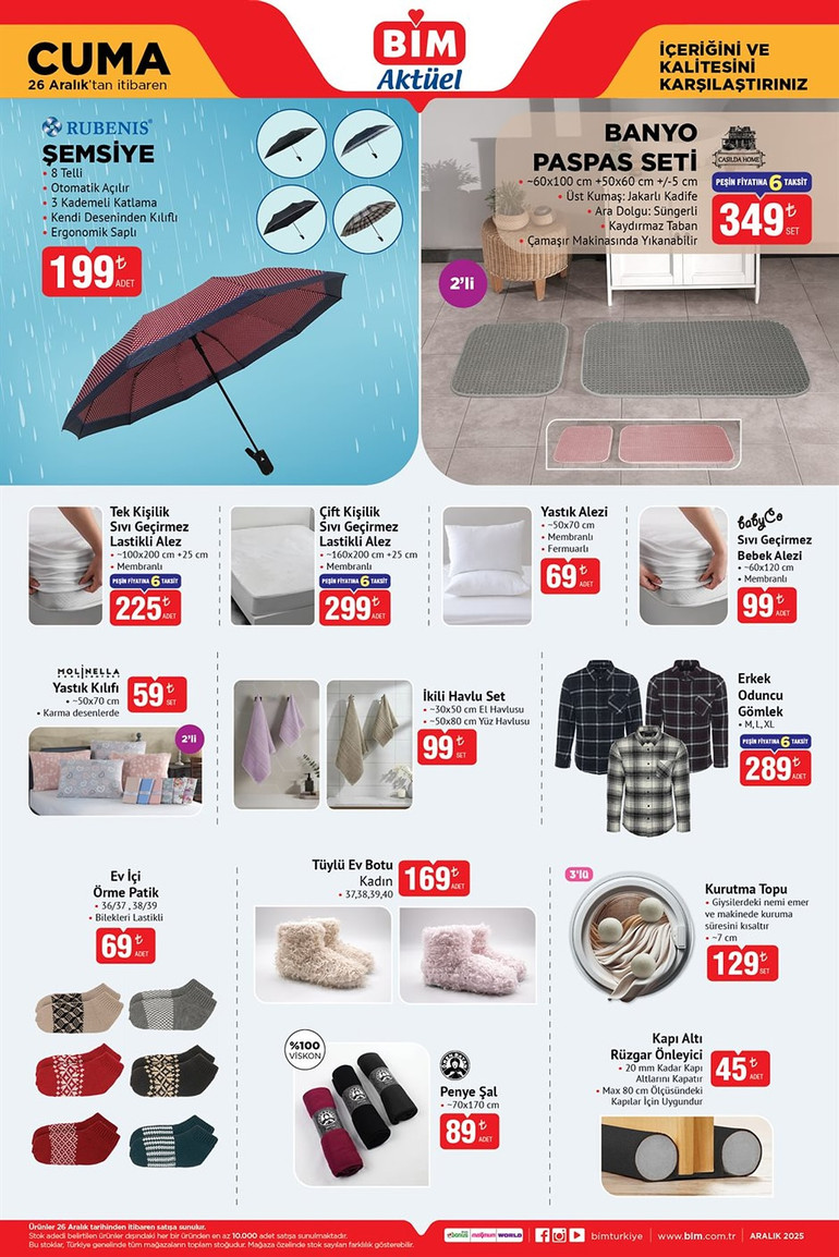 BİM’de Yıl Sonu İndirimi! BİM 26 Aralık 2025 Aktüel Kataloğunda Buharlı Temizleyici Dikkat Çekiyor…! resim: 3