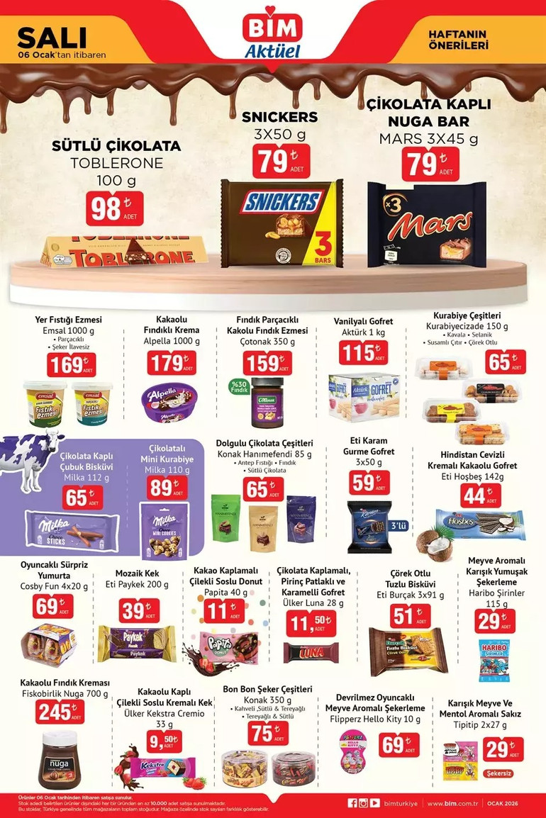 BİM Marketlerinde İndirim Yağmuru Başladı! BİM'in 6 Ocak Salı ve 9 Ocak Cuma Kataloğunda Yok Yok resim: 1