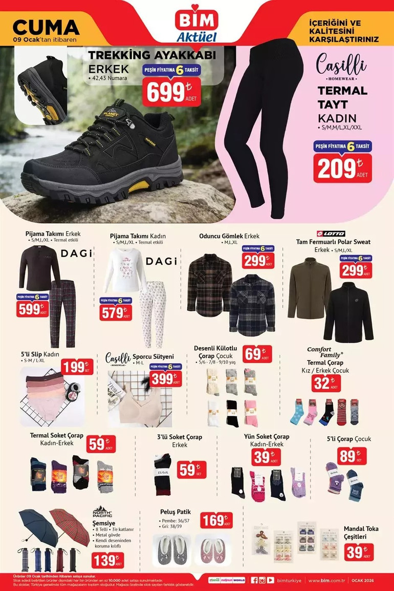 BİM Marketlerinde İndirim Yağmuru Başladı! BİM'in 6 Ocak Salı ve 9 Ocak Cuma Kataloğunda Yok Yok resim: 4