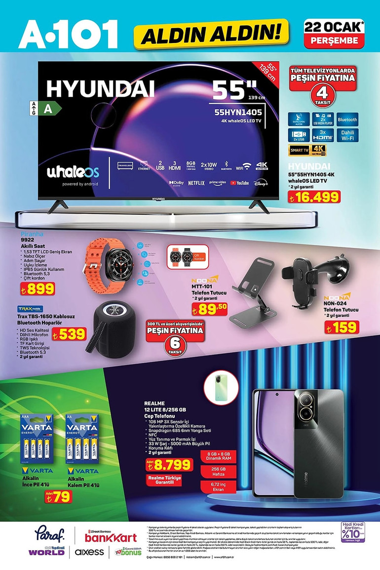 A101 Fırsat Kataloğunu Yayınlandı: İşte A101 Aldın Aldın 22 Ocak 2026 İndirim Kataloğu resim: 7