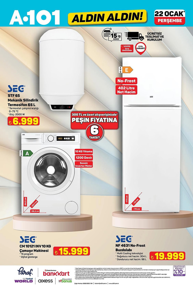 A101 Fırsat Kataloğunu Yayınlandı: İşte A101 Aldın Aldın 22 Ocak 2026 İndirim Kataloğu resim: 8
