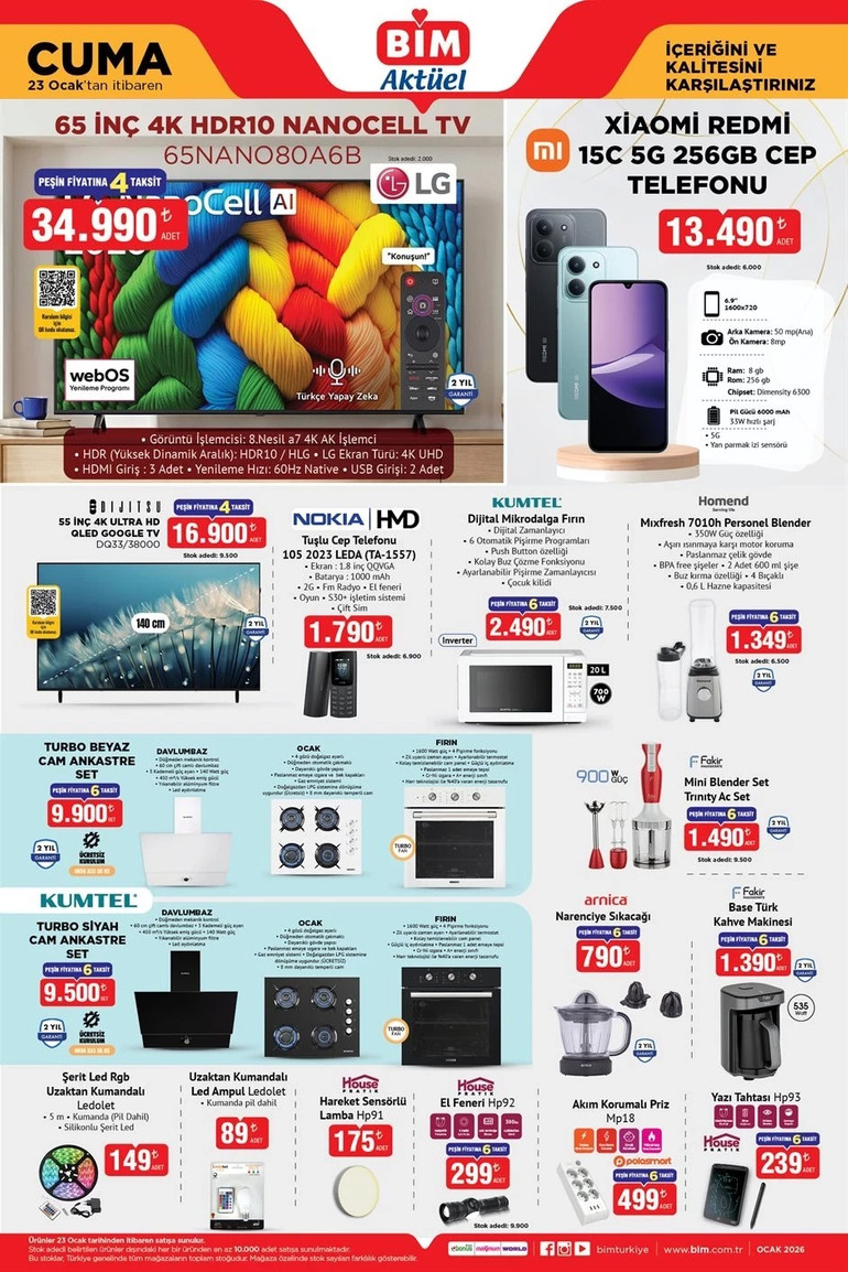 BİM Salı ve Cuma Gününe Özel Aktüel Kataloğunu Yayımlandı! İşte 20-23 OCAK BİM Aktüel Kataloğu... resim: 4