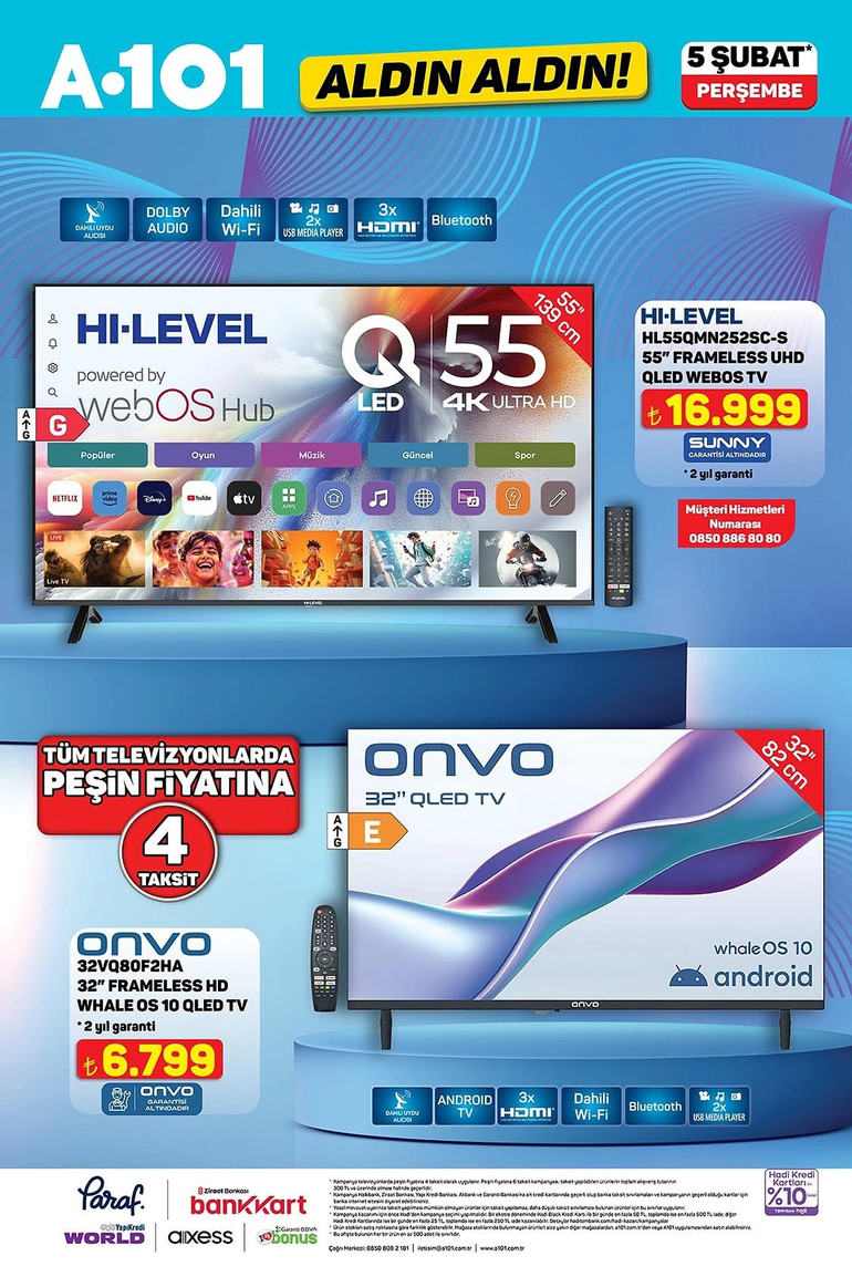 A101’e Elektrikli Kamyonet Geliyor: İşte A101 Aldın Aldın 5 Şubat 2026 İndirim Kataloğu... resim: 0